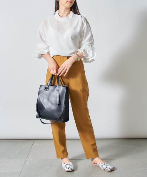 SETUP7（セットアップセブン）の「【SETUP7】シフォンブラウス SCCH65（シャツ/ブラウス・レディース・ブラック/ベージュ/ピンク/ホワイト・FREE）」の13枚目の写真