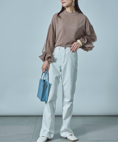 SETUP7（セットアップセブン）の「【SETUP7】シフォンブラウス SCCH65（シャツ/ブラウス・レディース・ブラック/ベージュ/ピンク/ホワイト・FREE）」の7枚目の写真