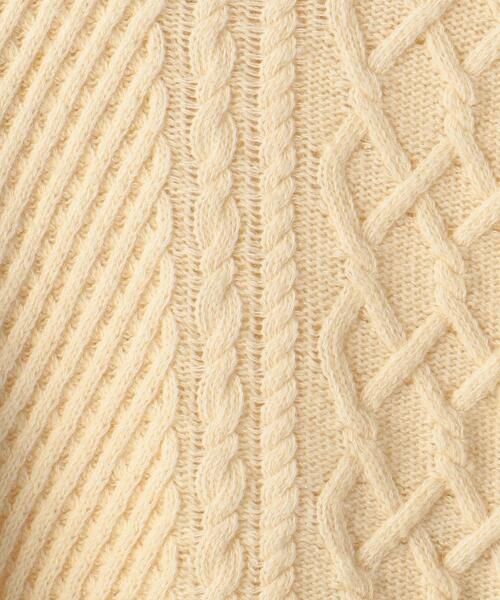 UNITED ARROWS LTD. OUTLET（ユナイテッドアローズアウトレット）の「＜A DAY IN THE LIFE＞アラン ハイネックニット（ニット/セーター・レディース・オフホワイト/ケリー・FREE）」の8枚目の写真