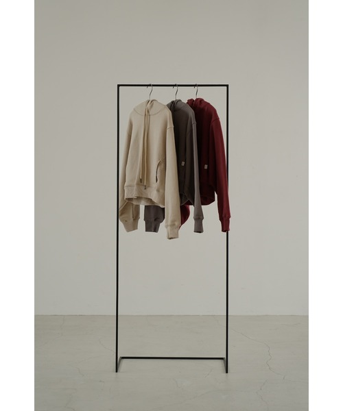 LA PEAU DE GEM（ラポドゥジェム）の「【la peau de gem.】クロップドパーカー（Tシャツ/カットソー・レディース・チャコールグレー/ベージュ/バーガンディー・FREE）」の14枚目の写真