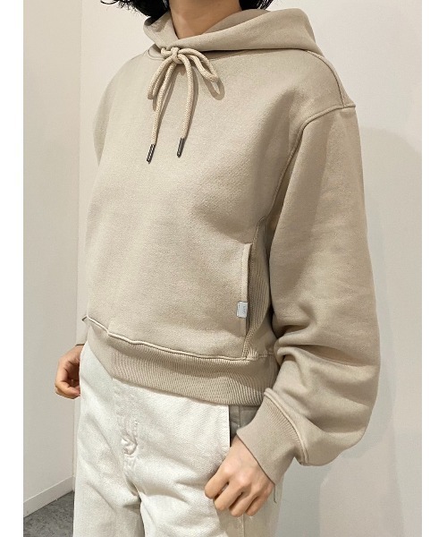 LA PEAU DE GEM（ラポドゥジェム）の「【la peau de gem.】クロップドパーカー（Tシャツ/カットソー・レディース・チャコールグレー/ベージュ/バーガンディー・FREE）」の18枚目の写真