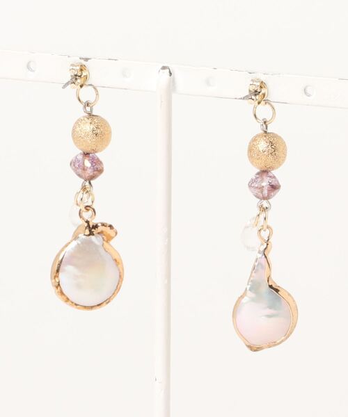 tone(トーン)の「【-lensa-】天然バロックパール使用の大人なピアス2(MA)(ピアス(両耳用)・レディース・ゴールド・FREE)」の9枚目の写真
