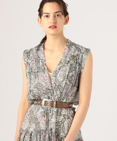 ISABEL MARANT(イザベルマラン)の「ISABEL MARANT DERN レザーベルト(ベルト・レディース・カーキ・S/M)」の2枚目の写真
