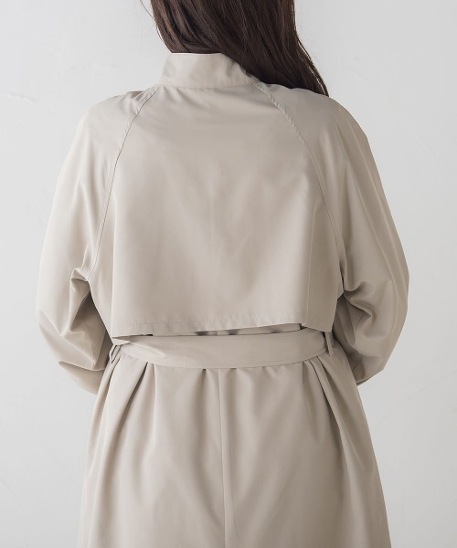 socolla（ソコラ）の「中綿ライナー付きスタンドカラーコート（その他アウター・レディース・オフホワイト/ベージュ・S/M）」の5枚目の写真