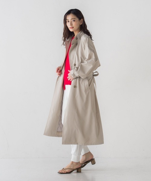 socolla（ソコラ）の「中綿ライナー付きスタンドカラーコート（その他アウター・レディース・オフホワイト/ベージュ・S/M）」の14枚目の写真