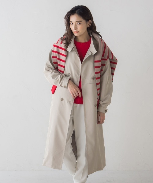 socolla（ソコラ）の「中綿ライナー付きスタンドカラーコート（その他アウター・レディース・オフホワイト/ベージュ・S/M）」の17枚目の写真