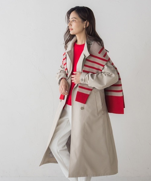 socolla（ソコラ）の「中綿ライナー付きスタンドカラーコート（その他アウター・レディース・オフホワイト/ベージュ・S/M）」の18枚目の写真