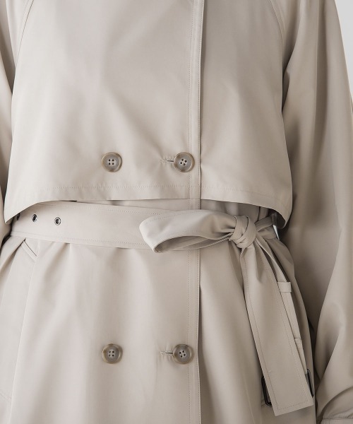 socolla（ソコラ）の「中綿ライナー付きスタンドカラーコート（その他アウター・レディース・オフホワイト/ベージュ・S/M）」の22枚目の写真