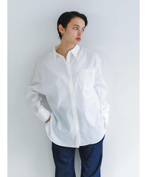 koe(コエ)の「TCビックブラウス*(シャツ/ブラウス・レディース・グリーン/オフホワイト/オレンジ/サックスブルー・M)」の5枚目の写真
