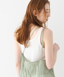 Crisp | ラウンドヘムリブタンク(タンクトップ)