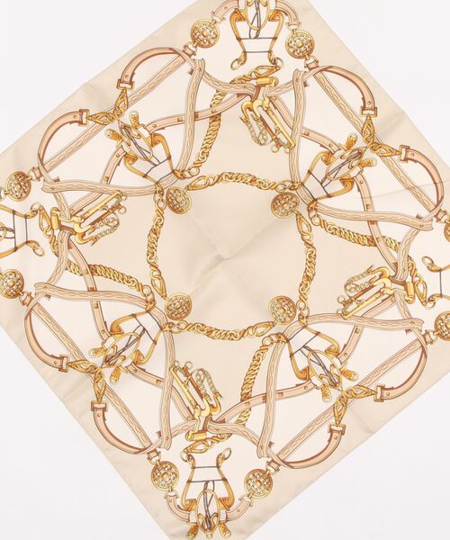 EDIT COLOGNE（エディットコロン）の「クラシカルスカーフ（ストール/ショール・レディース・ベージュ/ピンク/グリーン・ﾌﾘ-）」の4枚目の写真