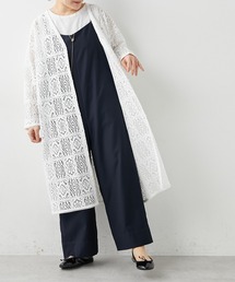 PUAL CE CIN | 四角柄レースガウンワンピース(ワンピース)