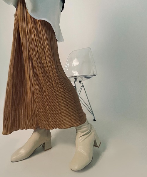 MAISON BREEZE（メゾンブリーズ）の「【MAISON BREEZE】楊柳リラックススカート SCCH70（スカート・レディース・グリーン/ブラウン/ベージュ/アイボリー/ブラック・FREE）」の8枚目の写真