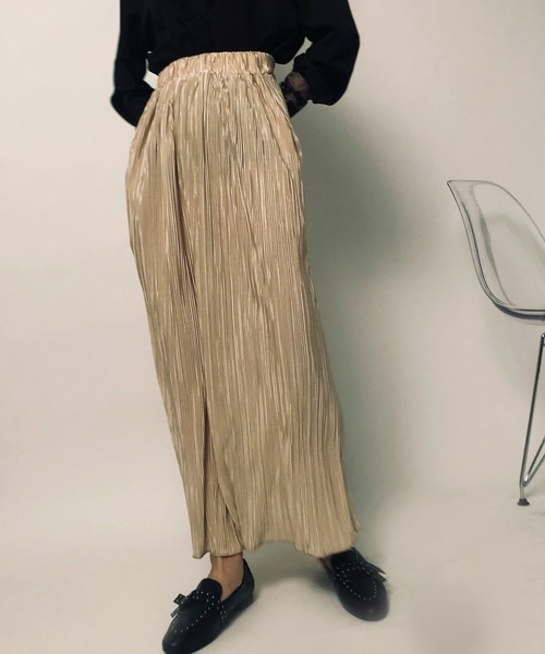 MAISON BREEZE（メゾンブリーズ）の「【MAISON BREEZE】楊柳リラックススカート SCCH70（スカート・レディース・グリーン/ブラウン/ベージュ/アイボリー/ブラック・FREE）」の10枚目の写真