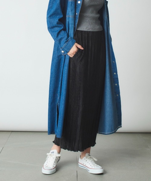 MAISON BREEZE（メゾンブリーズ）の「【MAISON BREEZE】楊柳リラックススカート SCCH70（スカート・レディース・グリーン/ブラウン/ベージュ/アイボリー/ブラック・FREE）」の21枚目の写真