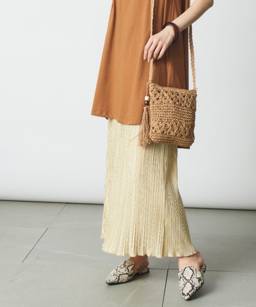 MAISON BREEZE（メゾンブリーズ）の「【MAISON BREEZE】楊柳リラックススカート SCCH70（スカート・レディース・グリーン/ブラウン/ベージュ/アイボリー/ブラック・FREE）」の20枚目の写真