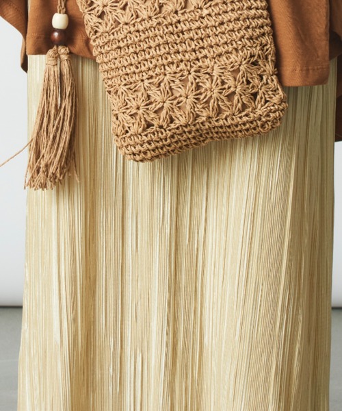 MAISON BREEZE（メゾンブリーズ）の「【MAISON BREEZE】楊柳リラックススカート SCCH70（スカート・レディース・グリーン/ブラウン/ベージュ/アイボリー/ブラック・FREE）」の19枚目の写真