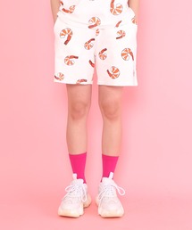 フード総柄スウェットショーパン