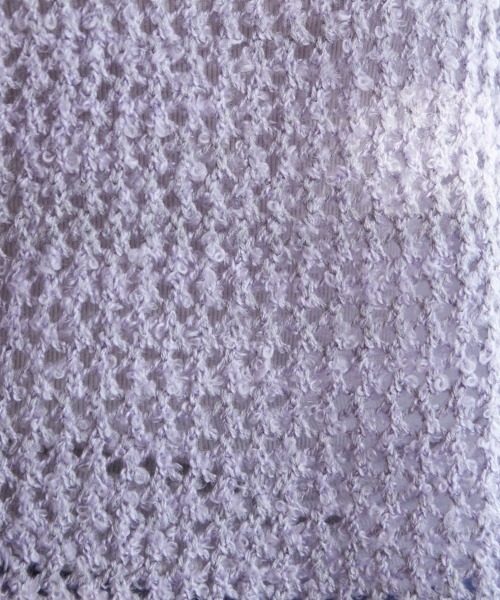 miclat（ミクラ）の「大きいサイズ メッシュニット　miclat（ニット/セーター・レディース・ベージュ/ラベンダー/ブラック/イエロー系/グレー系・L/4L/3L/LL/5L）」の19枚目の写真