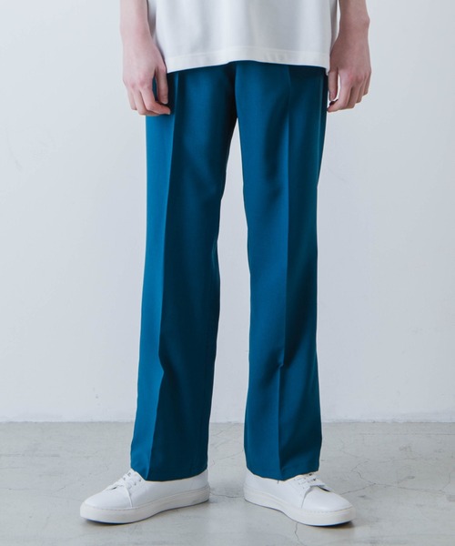 WEGO(ウィゴー)の「WEGO/イージケアセミフレアスラックス(スラックス・メンズ・ライトグレー/ブルー系その他/ブラック・LARGE/MEDIUM)」の3枚目の写真