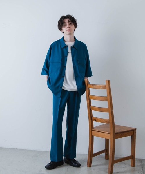 WEGO(ウィゴー)の「WEGO/イージケアセミフレアスラックス(スラックス・メンズ・ライトグレー/ブルー系その他/ブラック・LARGE/MEDIUM)」の7枚目の写真