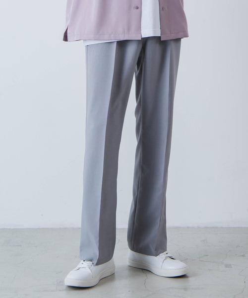 WEGO(ウィゴー)の「WEGO/イージケアセミフレアスラックス(スラックス・メンズ・ライトグレー/ブルー系その他/ブラック・LARGE/MEDIUM)」の15枚目の写真