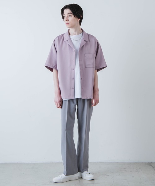 WEGO(ウィゴー)の「WEGO/イージケアセミフレアスラックス(スラックス・メンズ・ライトグレー/ブルー系その他/ブラック・LARGE/MEDIUM)」の21枚目の写真