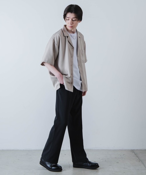 WEGO(ウィゴー)の「WEGO/イージケアセミフレアスラックス(スラックス・メンズ・ライトグレー/ブルー系その他/ブラック・LARGE/MEDIUM)」の22枚目の写真