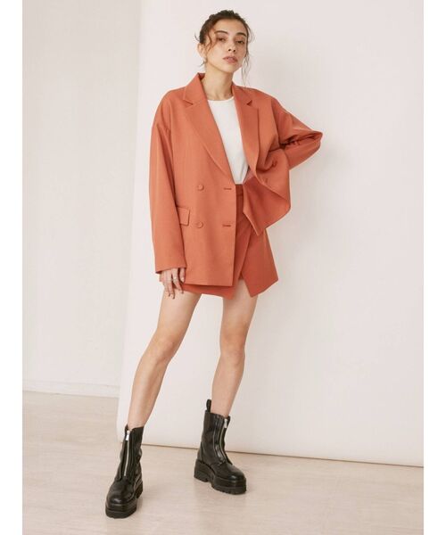 EVRIS(エヴリス)の「ラップデザインミニスカート【セットアップ着用可能】(スカート・レディース・ベージュ/オレンジ/グリーン・SMALL/MEDIUM)」の10枚目の写真