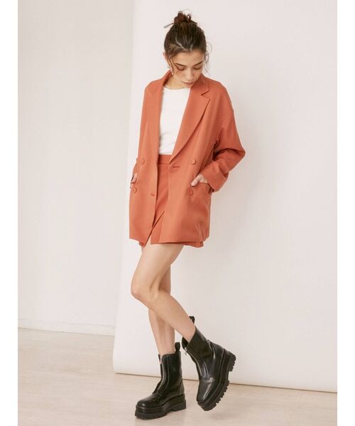 EVRIS(エヴリス)の「ラップデザインミニスカート【セットアップ着用可能】(スカート・レディース・ベージュ/オレンジ/グリーン・SMALL/MEDIUM)」の12枚目の写真