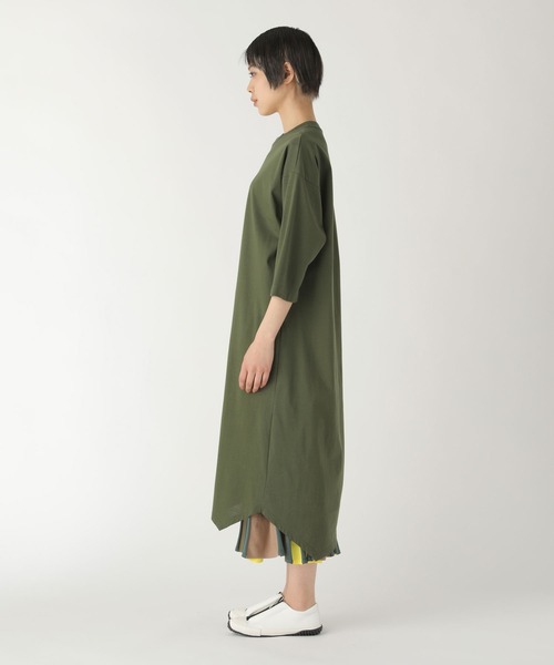 美品 zucca 羽織り ワンピース カーキ オリーブ　ズッカ ZUCCa（ズッカ）の「エコニール/ワンピース（ワンピース）」 - WEAR