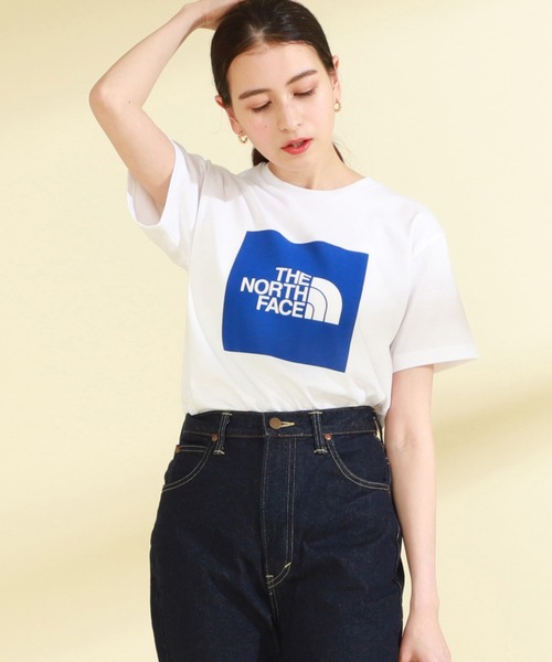 THE NORTH FACE(ザノースフェイス)の「THE NORTH FACE / ショートスリーブ カラード スクエア ロゴ Tシャツ(Tシャツ/カットソー・レディース・グレー/ブルー/グリーン系その他2・MEDIUM)」の3枚目の写真
