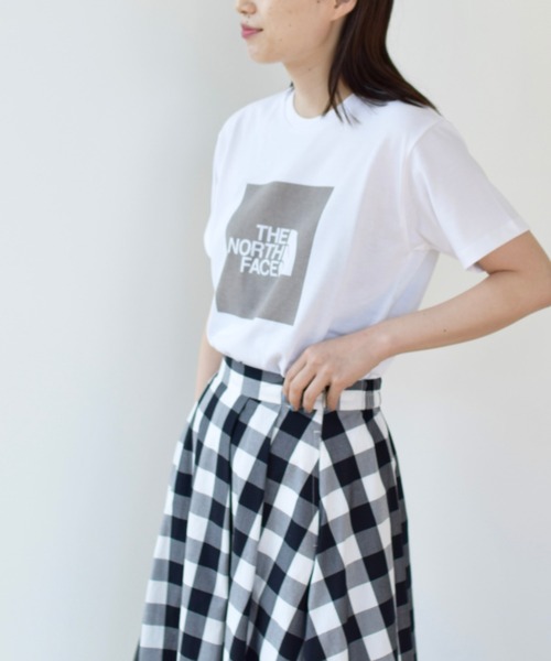 THE NORTH FACE(ザノースフェイス)の「THE NORTH FACE / ショートスリーブ カラード スクエア ロゴ Tシャツ(Tシャツ/カットソー・レディース・グレー/ブルー/グリーン系その他2・MEDIUM)」の8枚目の写真
