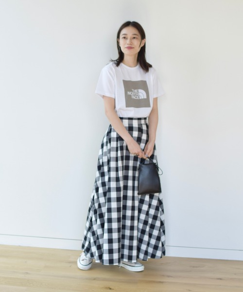 THE NORTH FACE(ザノースフェイス)の「THE NORTH FACE / ショートスリーブ カラード スクエア ロゴ Tシャツ(Tシャツ/カットソー・レディース・グレー/ブルー/グリーン系その他2・MEDIUM)」の9枚目の写真