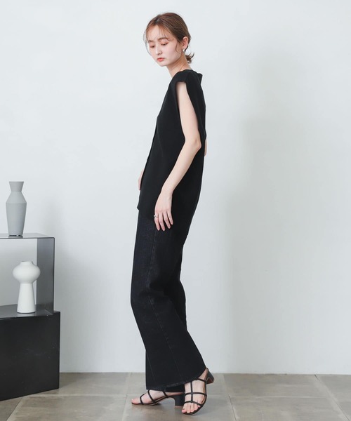 SENSE OF PLACE by URBAN RESEARCH(センスオブプレイスバイアーバンリサーチ)の「フロントボタンベスト(ベスト・レディース・ブラック/イエロー/ライトベージュ・ONE)」の14枚目の写真