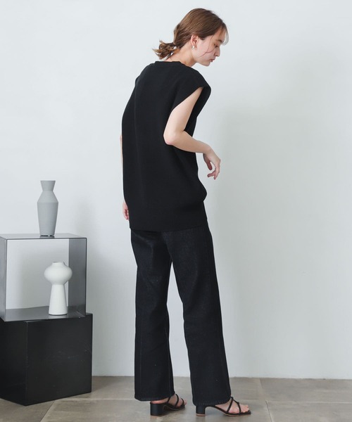 SENSE OF PLACE by URBAN RESEARCH(センスオブプレイスバイアーバンリサーチ)の「フロントボタンベスト(ベスト・レディース・ブラック/イエロー/ライトベージュ・ONE)」の16枚目の写真