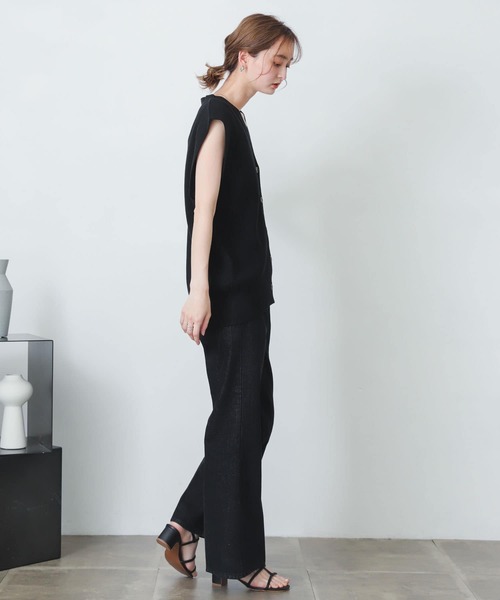 SENSE OF PLACE by URBAN RESEARCH(センスオブプレイスバイアーバンリサーチ)の「フロントボタンベスト(ベスト・レディース・ブラック/イエロー/ライトベージュ・ONE)」の17枚目の写真