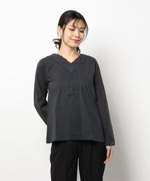 Samansa Mos2 | Vネックレースカットソー(Tシャツ/カットソー)