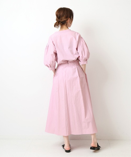 IENA（イエナ）の「コットンナイロンヘアラインストライプセットアップ（ワンピース・レディース・ネイビー/ピンク/ブルー/グリーン・38/36/34）」の11枚目の写真