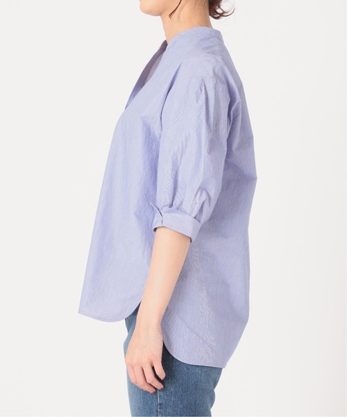 IENA（イエナ）の「コットンナイロンヘアラインストライプセットアップ（ワンピース・レディース・ネイビー/ピンク/ブルー/グリーン・38/36/34）」の14枚目の写真