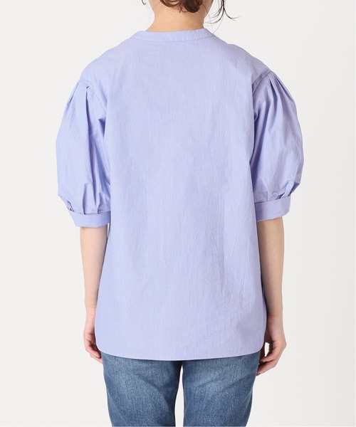 IENA（イエナ）の「コットンナイロンヘアラインストライプセットアップ（ワンピース・レディース・ネイビー/ピンク/ブルー/グリーン・38/36/34）」の15枚目の写真