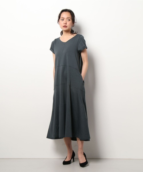 aunt lily（アントリリー）の「度詰天竺ステッチアクセントサマードレス（ドレス・レディース・グリーン/ブラウン/チャコールグレー・M/LL/L/S）」の18枚目の写真