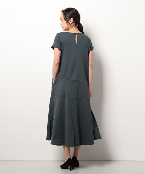 aunt lily（アントリリー）の「度詰天竺ステッチアクセントサマードレス（ドレス・レディース・グリーン/ブラウン/チャコールグレー・M/LL/L/S）」の19枚目の写真