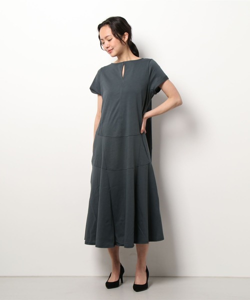 aunt lily（アントリリー）の「度詰天竺ステッチアクセントサマードレス（ドレス・レディース・グリーン/ブラウン/チャコールグレー・M/LL/L/S）」の21枚目の写真