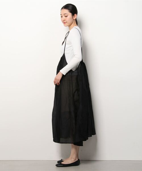 MANASTASH（マナスタッシュ）の「MANASTASH/マナスタッシュ　コットンシルクワンピース（ワンピース・レディース・グリーン/ブラック・FREE）」の4枚目の写真