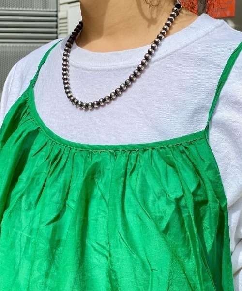MANASTASH（マナスタッシュ）の「MANASTASH/マナスタッシュ　コットンシルクワンピース（ワンピース・レディース・グリーン/ブラック・FREE）」の8枚目の写真