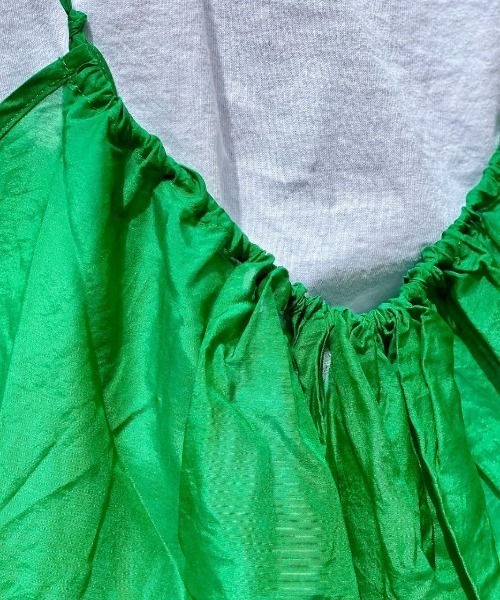 MANASTASH（マナスタッシュ）の「MANASTASH/マナスタッシュ　コットンシルクワンピース（ワンピース・レディース・グリーン/ブラック・FREE）」の7枚目の写真