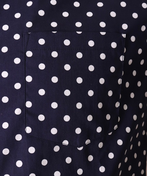 BAYBLO（ベイブロ）の「【日本製】ドット プリント ボタンダウン ブロード シャツ(GW)（シャツ/ブラウス・メンズ・ホワイト系1/ネイビー系1/ネイビー系2/ホワイト系2/ブラック系1/ブラック系2・LARGE/X-LARGE/MEDIUM）」の8枚目の写真