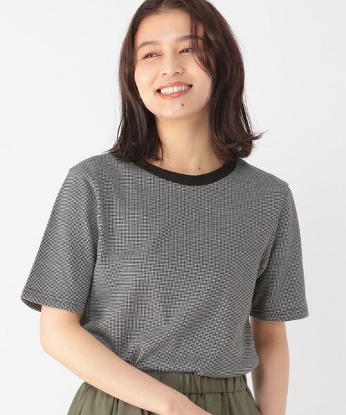 studio CLIP(スタディオクリップ)の「ポコポコカットTシャツ(Tシャツ/カットソー・レディース・その他1/ブルー/オフホワイト・MEDIUM/LARGE)」の3枚目の写真