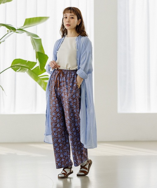 studio CLIP(スタディオクリップ)の「ポコポコカットTシャツ(Tシャツ/カットソー・レディース・その他1/ブルー/オフホワイト・MEDIUM/LARGE)」の12枚目の写真